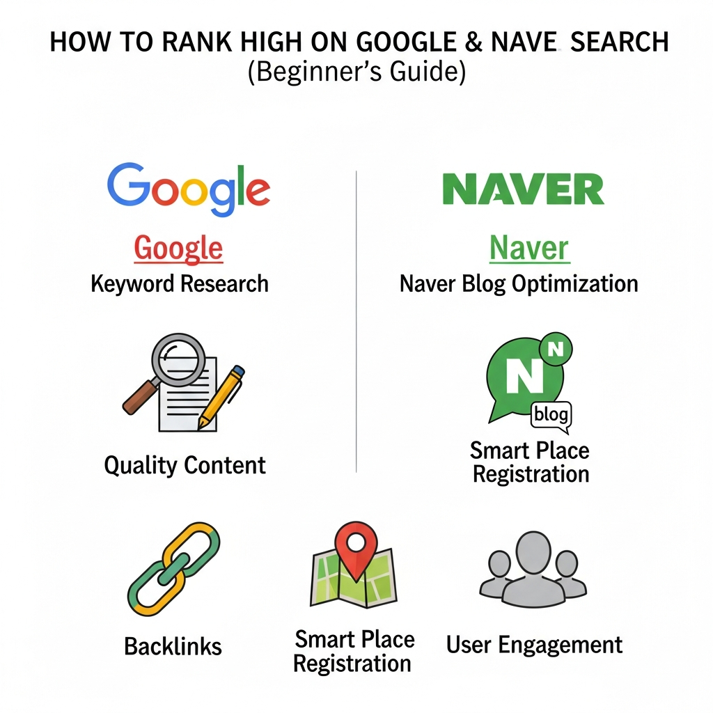 구글, 네이버 검색 상위 노출하는 방법(기초편) 검색 상위 노출하는 방법