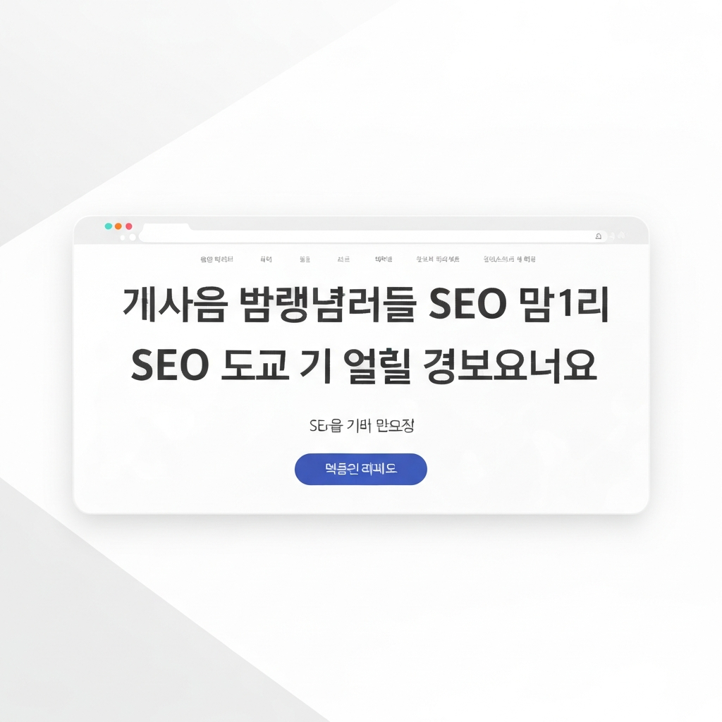 Illustration of 웹에이전시 추천, 완벽한 사이트 속도와 최고의 SEO 제작 업체 선정 기준