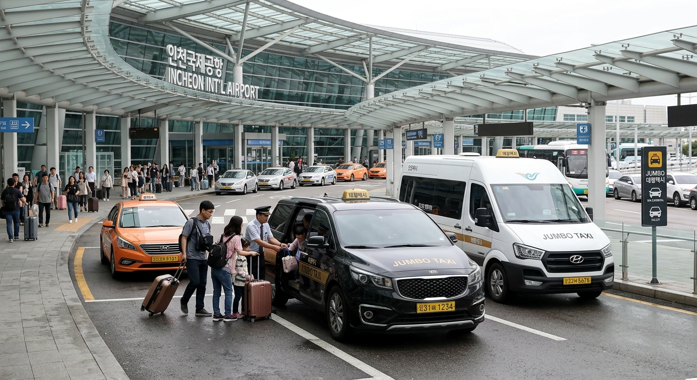 Guide to Incheon Airport’s Best Taxis, Jumbo Taxi, and Van Services